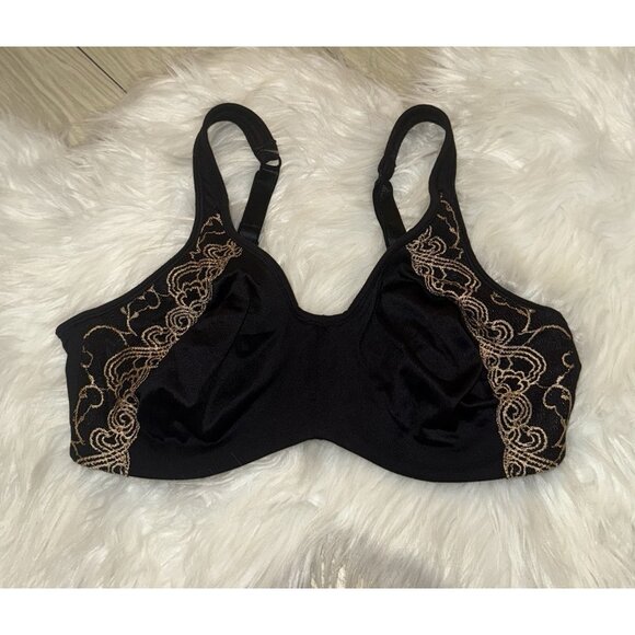 Playtex Secrets Super Soft Hidden Underwire Minimizer Bra Womens 36C Black 4593 - Picture 2 of 6